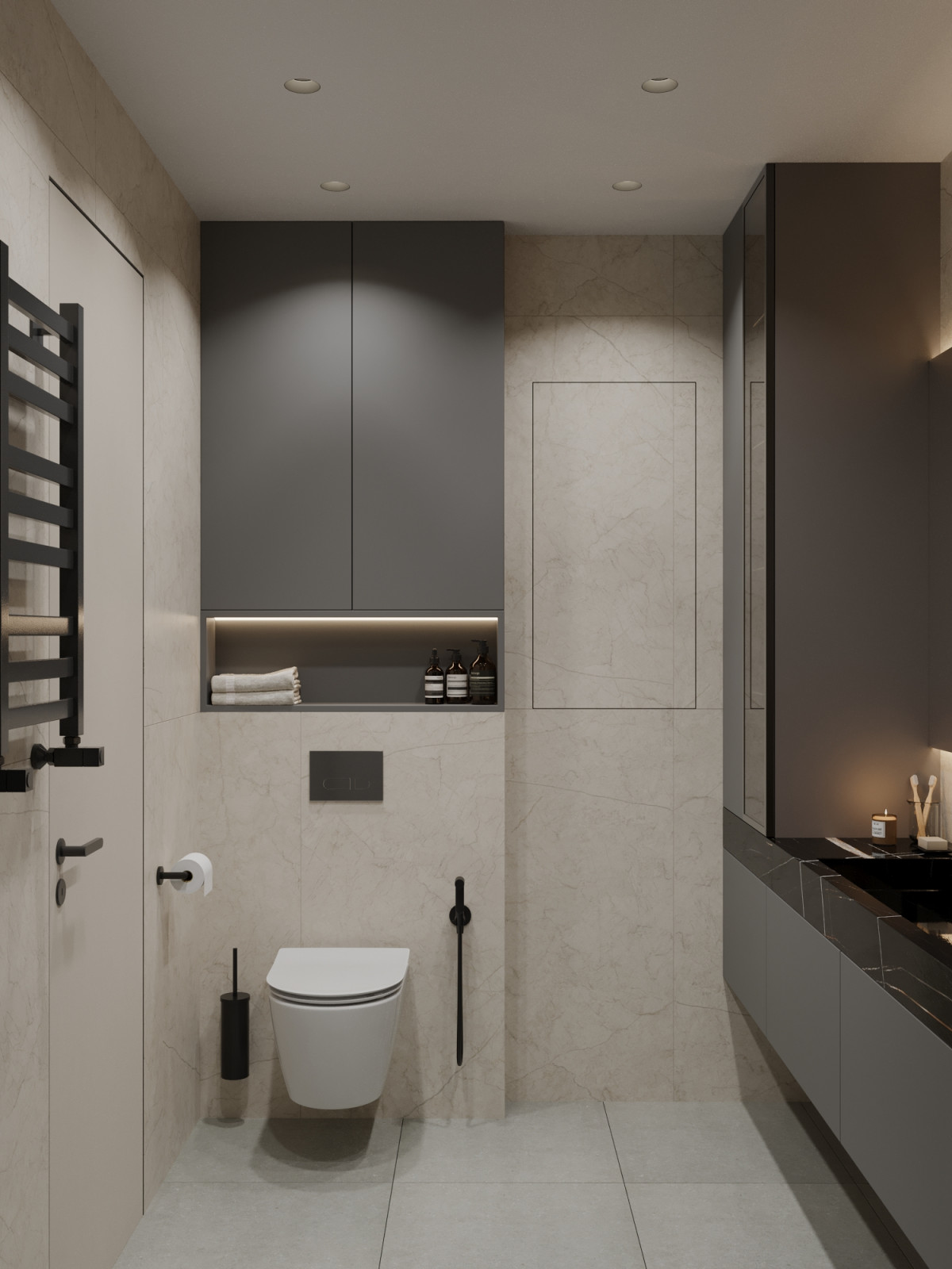 Дизайн проект 3-х комнатной квартиры "Зеленая роща"