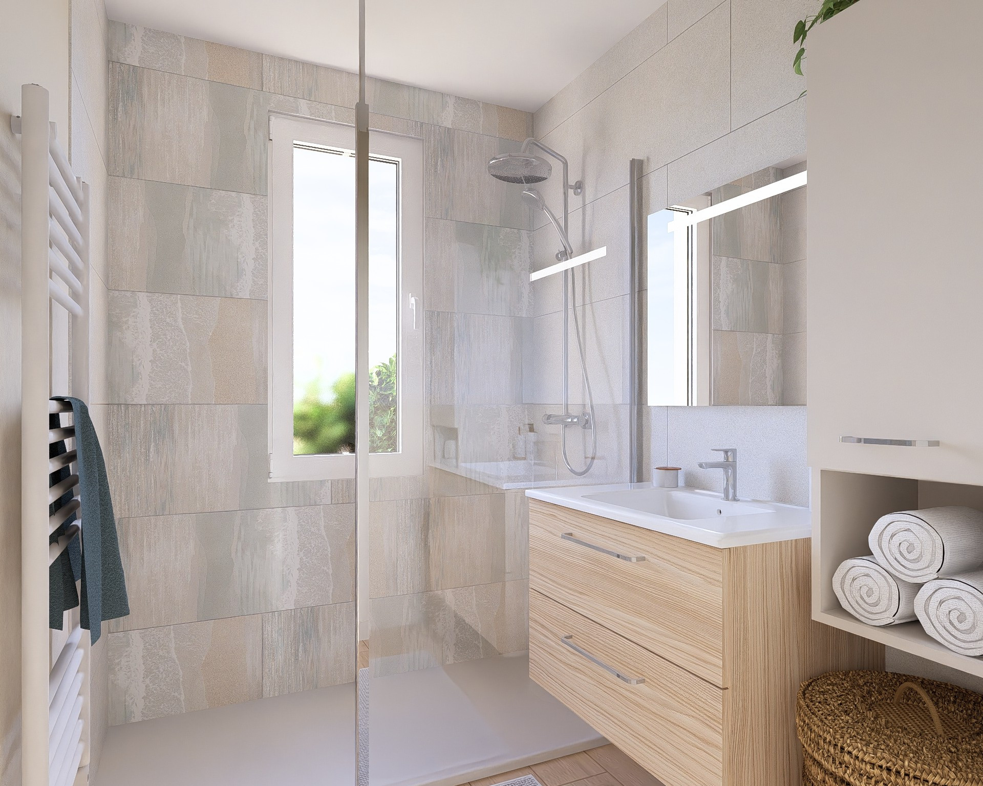 Salle d'eau 4m² - Bouguenais