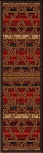 Spirit of Santa Fe Rug, Red, 2'x8', Runner