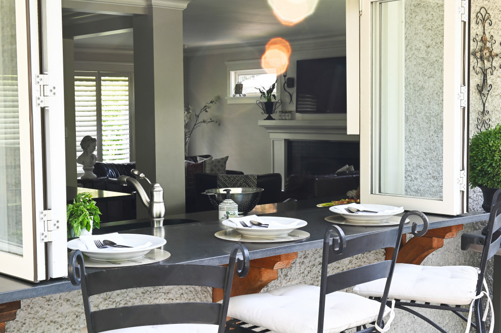 Inspiration for a transitional home design remodel in Vancouver