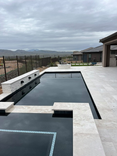 Inspiration for a transitional pool remodel in Phoenix