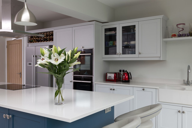 Blue And White Kitchen Modern Kitchen Surrey By Dual Designs