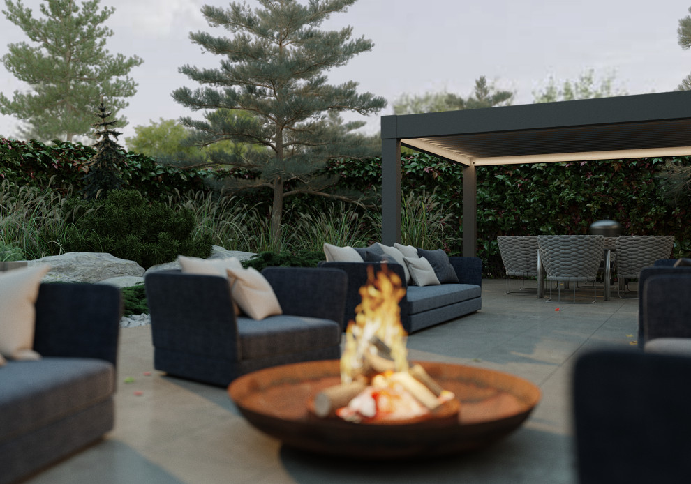 Проект небольшого сада в Воронеже.