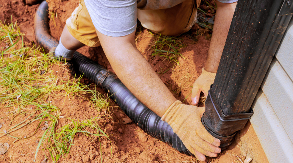 cleaning downspouts by Refreshify