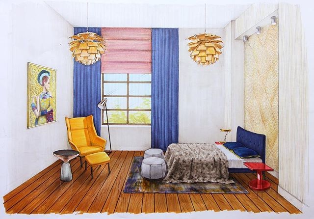 Эскизная подача интерьера для ивентеров, дизайнеров и архитекторов