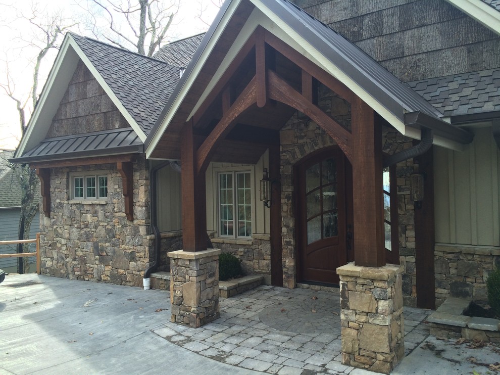 Photo of a transitional exterior in Charlotte.