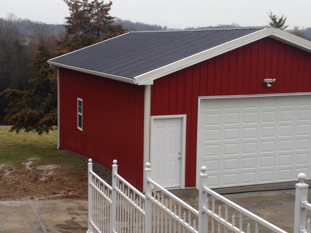 Metal Pole Barn Garage Clarksville, TN - Farmhouse 