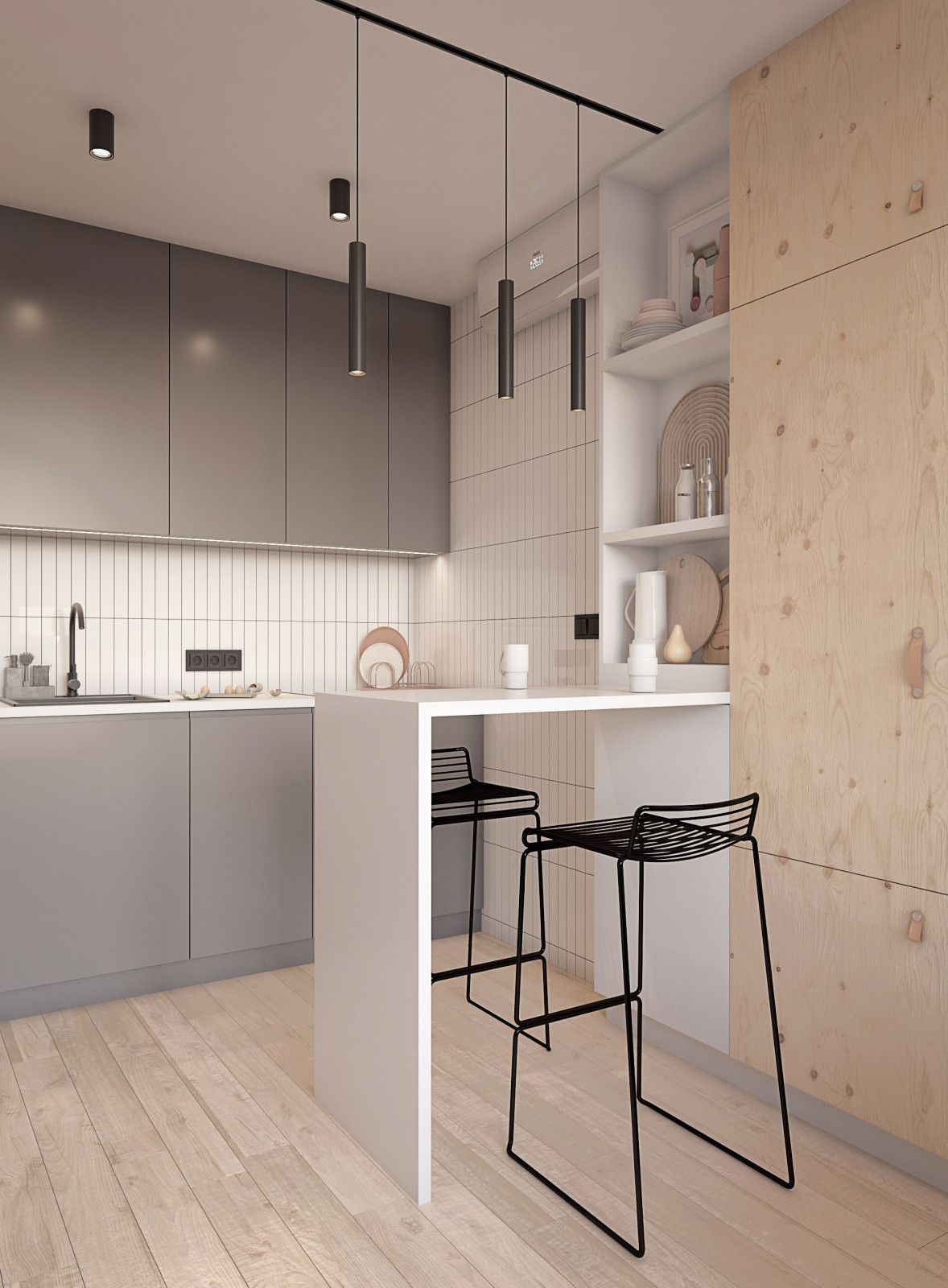 Студия 29м2 для молодой девушки