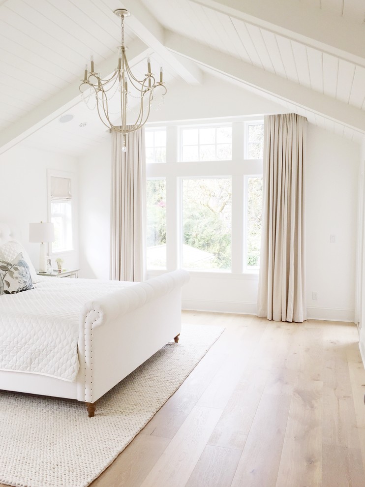 Design ideas for a country bedroom in Vancouver.