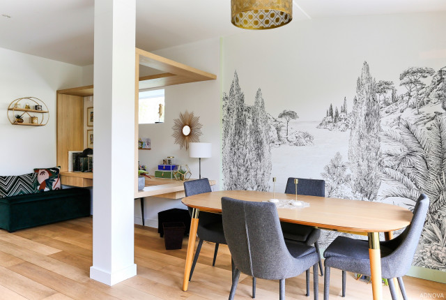 Maison &agrave; Rueil-Malmaison contemporary-dining-room