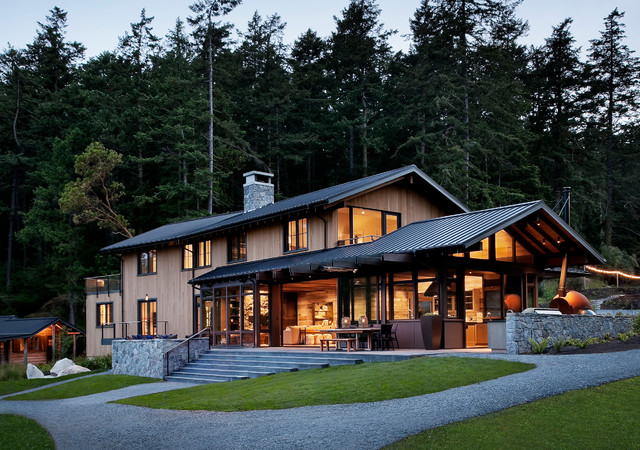 Orcas Island Retreat transitional-exterior