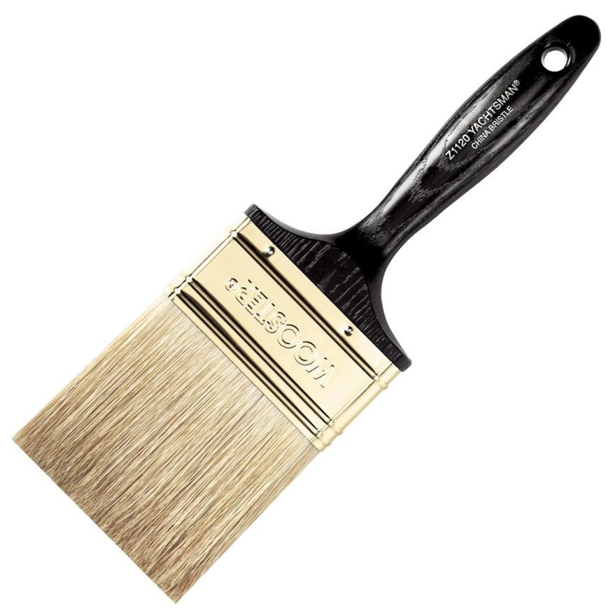 Wooster® Z11204 Yachtsman® White China Bristle Paint Brush, 4", 4