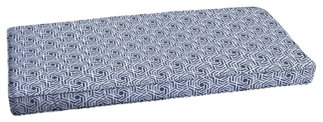 blue bench cushions