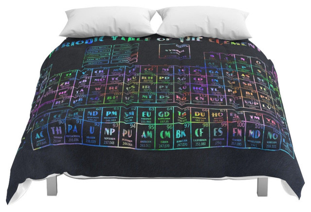 Society6 Periodic Table Of Elements Comforter Contemporary