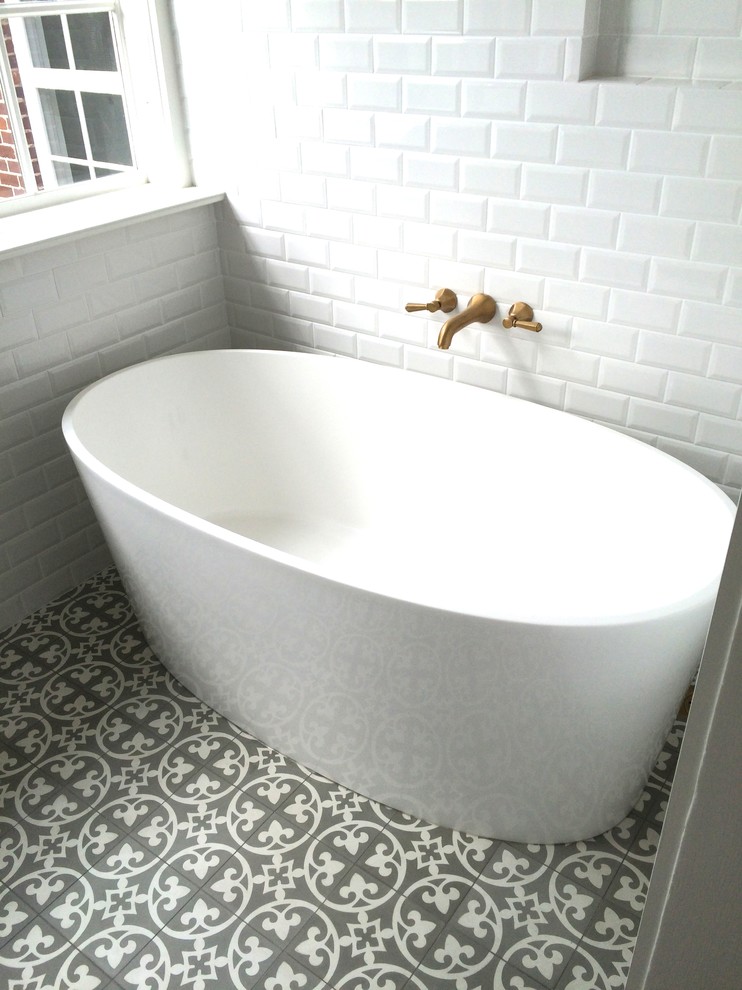 Eclectic bathroom in Sydney.