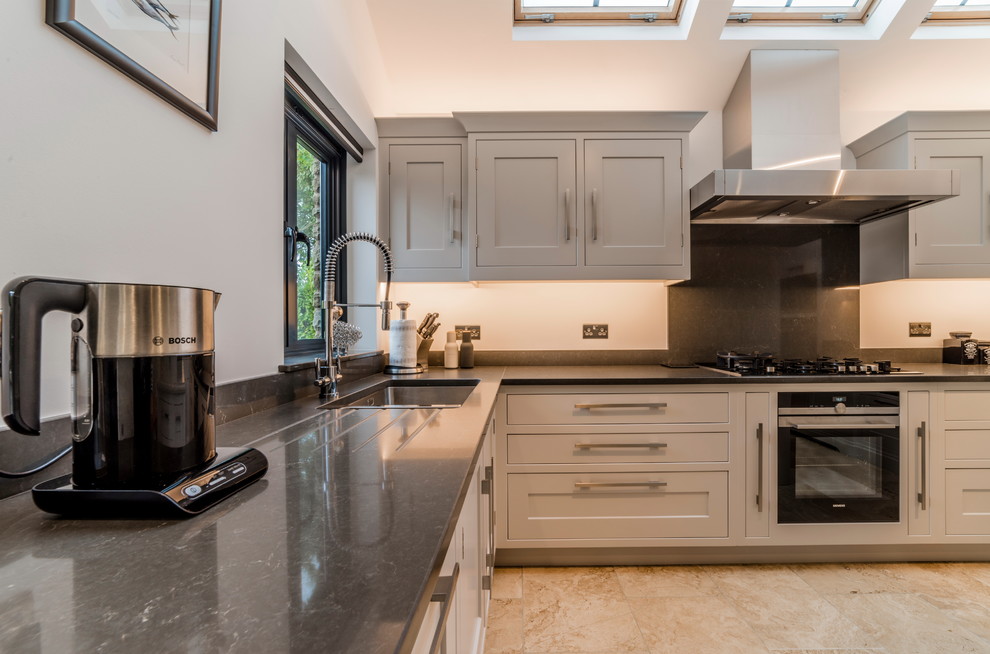 Inspiration for a large classic kitchen in Cheshire.