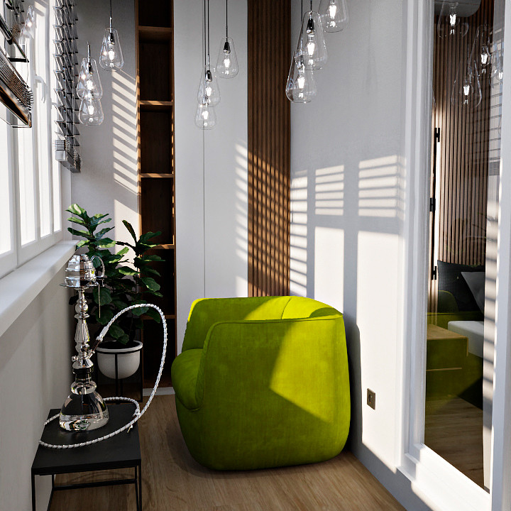 Дизайн интерьера квартиры в современном стиле для холостого молодого человека.