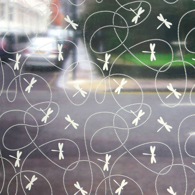 Dragonflies Sheer Window Film Contemporary Window Film by Stick