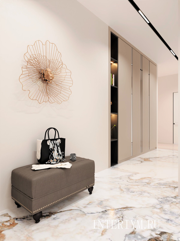 Дизайн коридора в кв. по ул. Батальонная, г. Волгоград