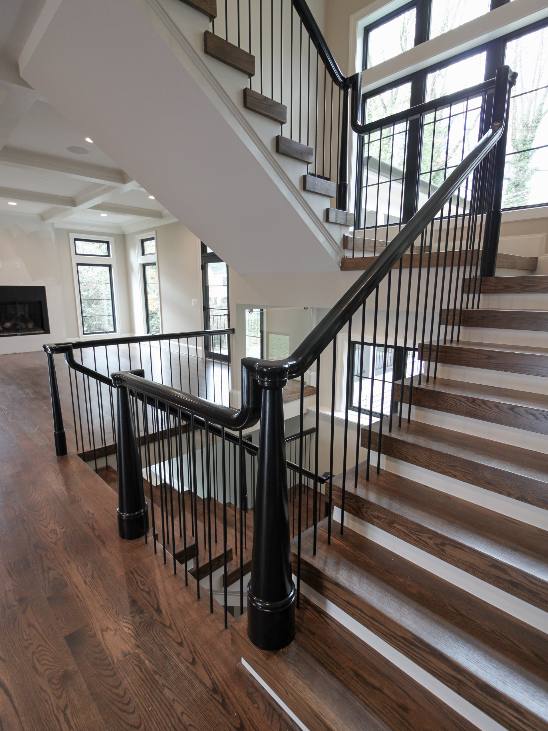 89_Eclectic and Edgy Staircase in French Contemporary Residence, McLean VA 2210