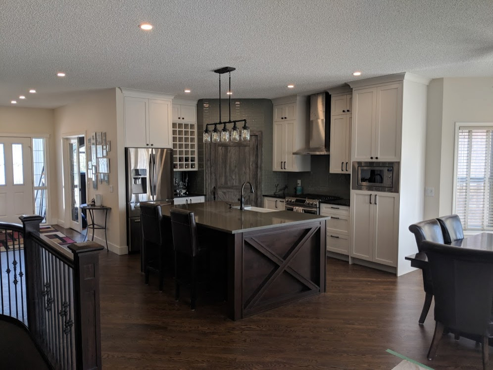 Chestermere Kitchen Renovation Before & After Pictures