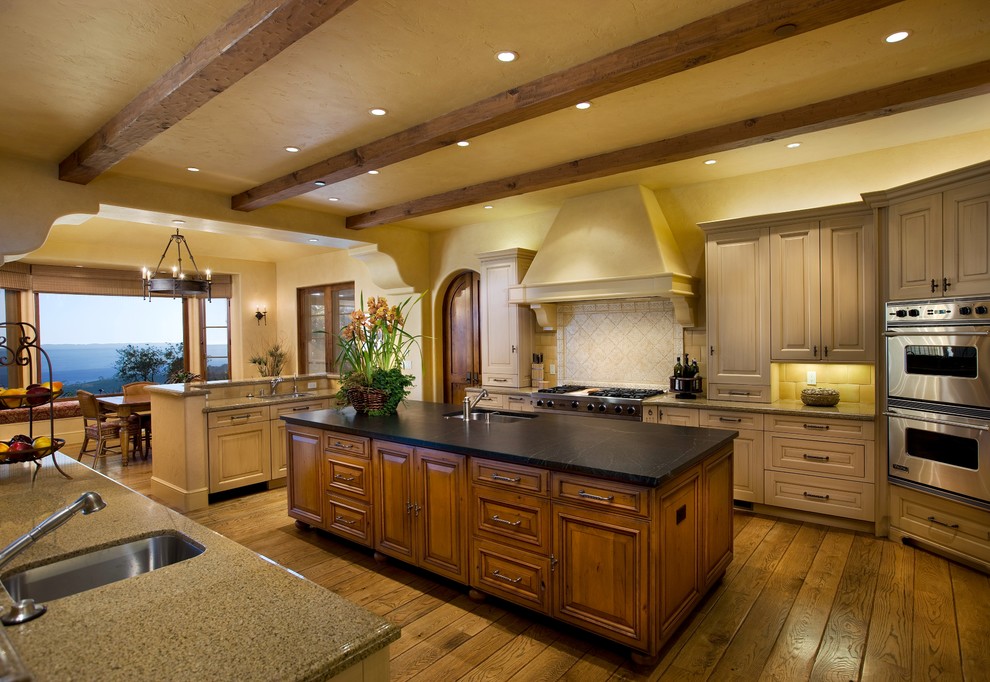 Example of a mountain style kitchen design in DC Metro