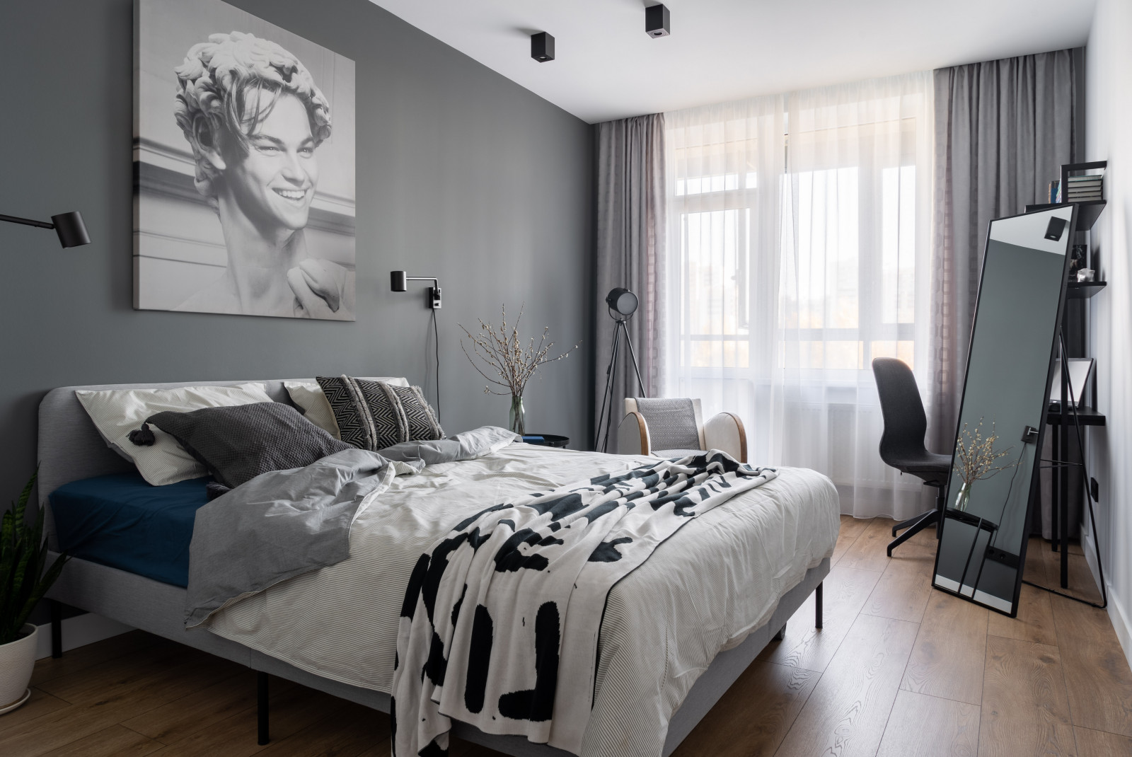 Скандинавская квартира для футбольного болельщика