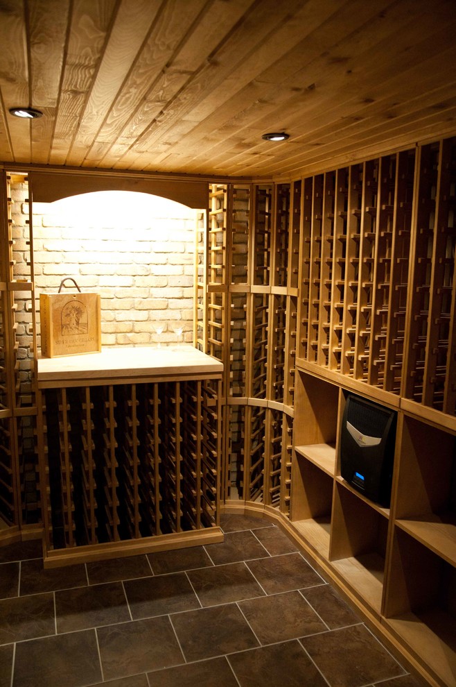 Inspiration for a modern wine cellar in Salt Lake City.