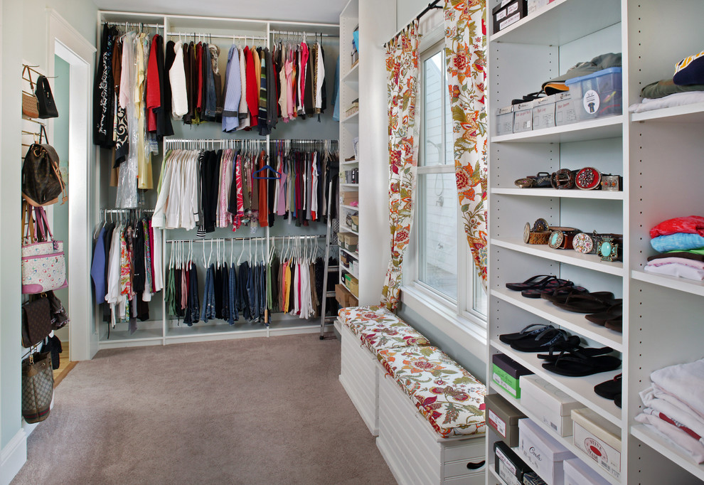 Photo of a contemporary storage and wardrobe in Jacksonville.