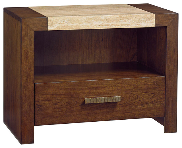 Emma Mason Signature Daria Shayla Graysby Night Table in Mocha