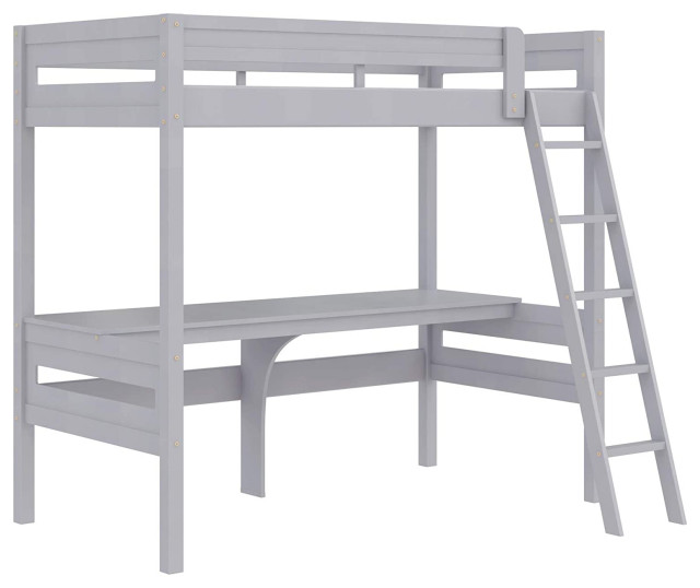 Wood Bed with Ladder and GuardRail