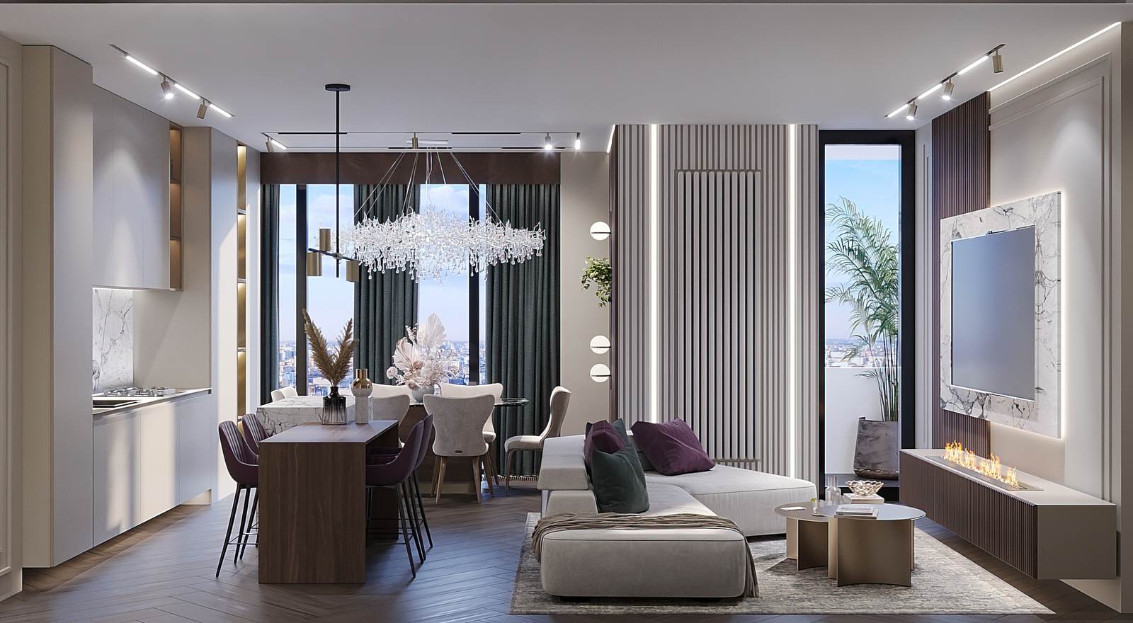 Дизайн проект ЖК RiverSky в г.Москва