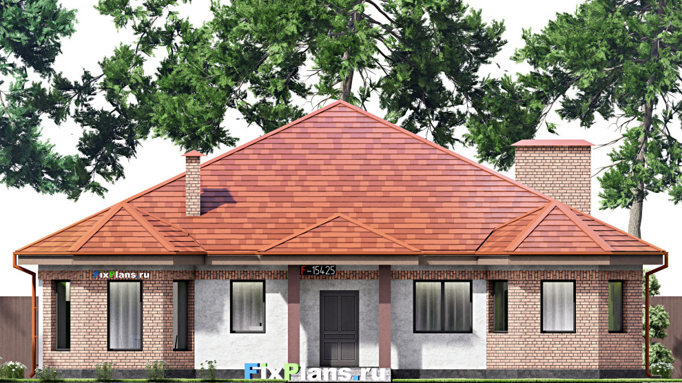 Проект одноэтажного дома 20х17м S269м2 F-15425