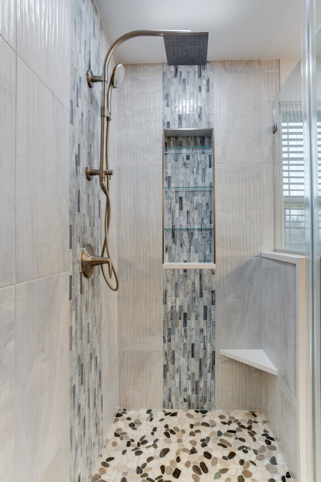 Transitional Primary Bathroom Design Mechanicsville, MD Transitional