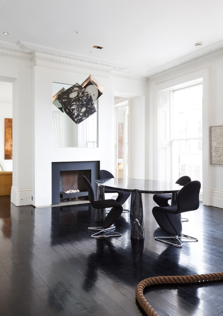 Notting Hill flat contemporary-dining-room