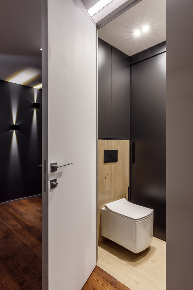 Design ideas for a contemporary cloakroom in Moscow.