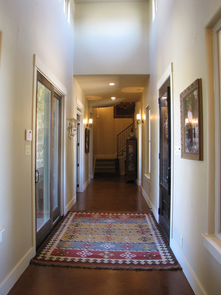 Inspiration for a transitional entryway remodel in Austin
