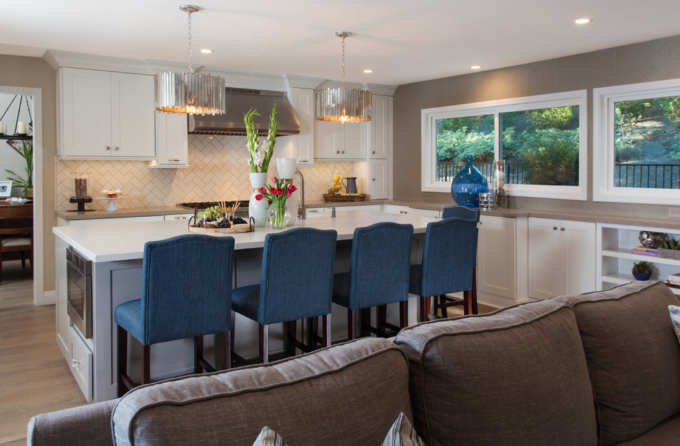 Kitchen - transitional kitchen idea in Orange County