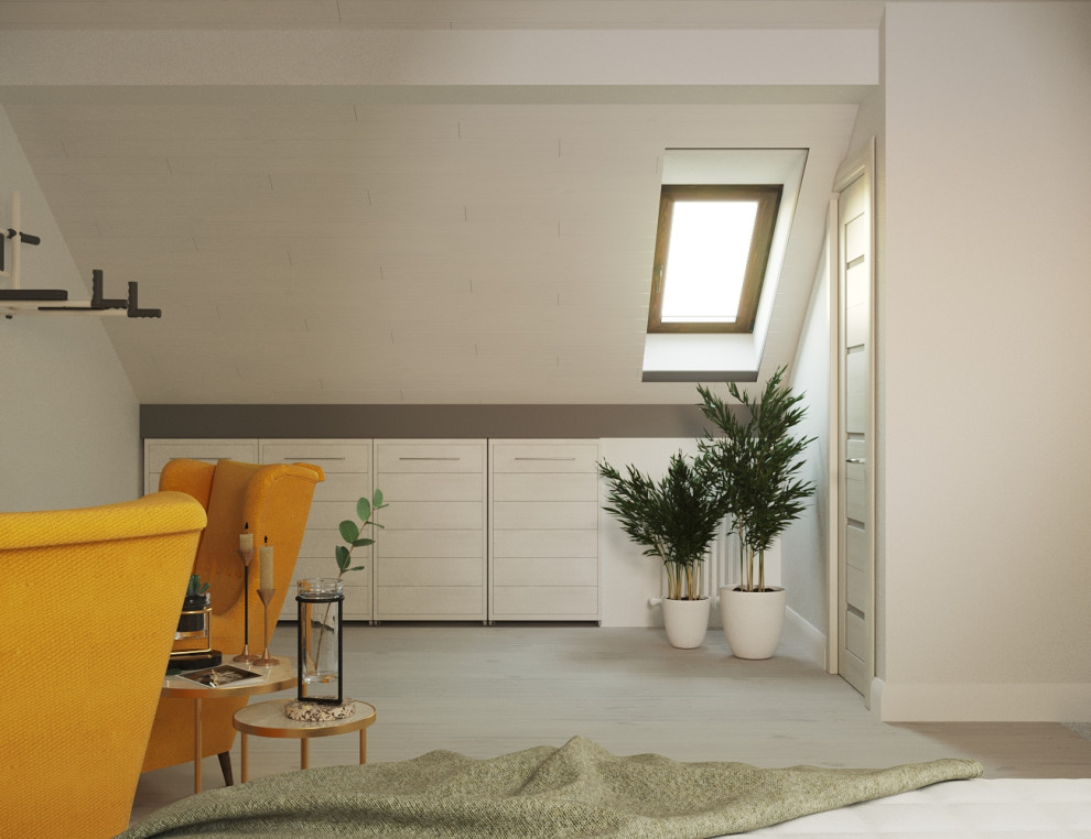 Спальня на мансардном этаже