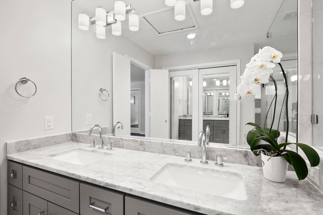 Light Master Bath transitional-bathroom
