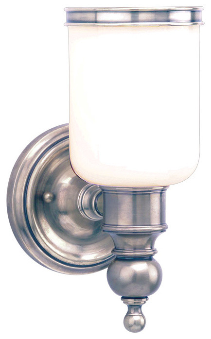 Chatham 1-Light Bathroom Vanity Lights, Antique Nickel