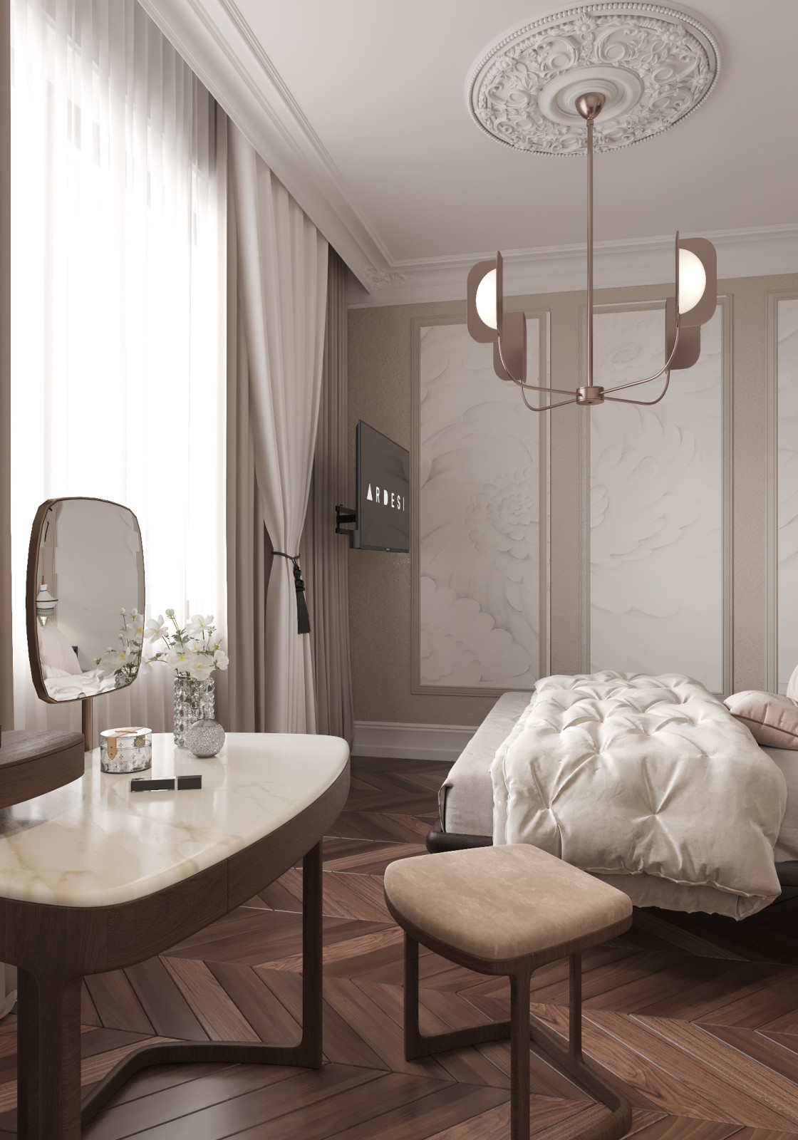 Современный  элегантный интерьер