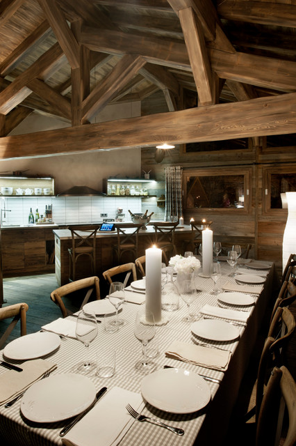 Alpine Technology rustic-dining-room