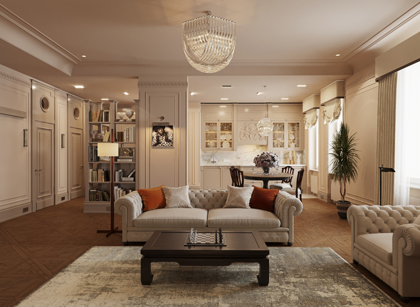 Неоклассика в ЖК "«Duderhof Club»