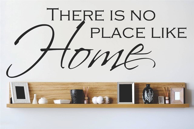 THERES NO PLACE LIKE HOME vinyl wall art sticker decal quote contemporary 