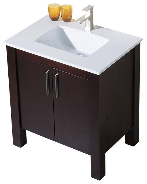 Parsons 31 Quartz Top Vanity - Bathroom Vanities And Sink ...