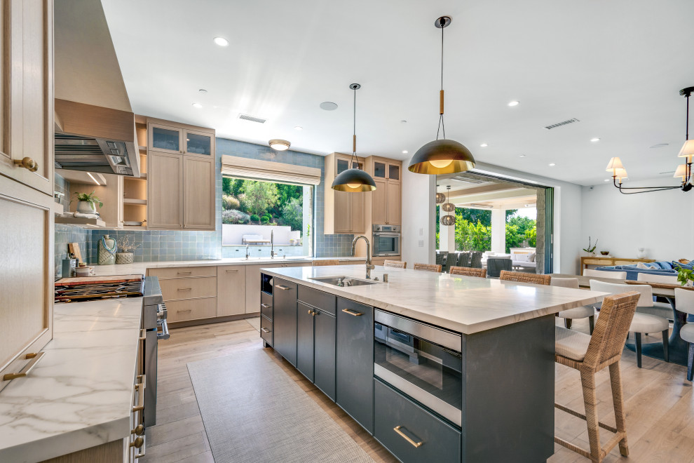 Inspiration for a transitional kitchen remodel in Orange County