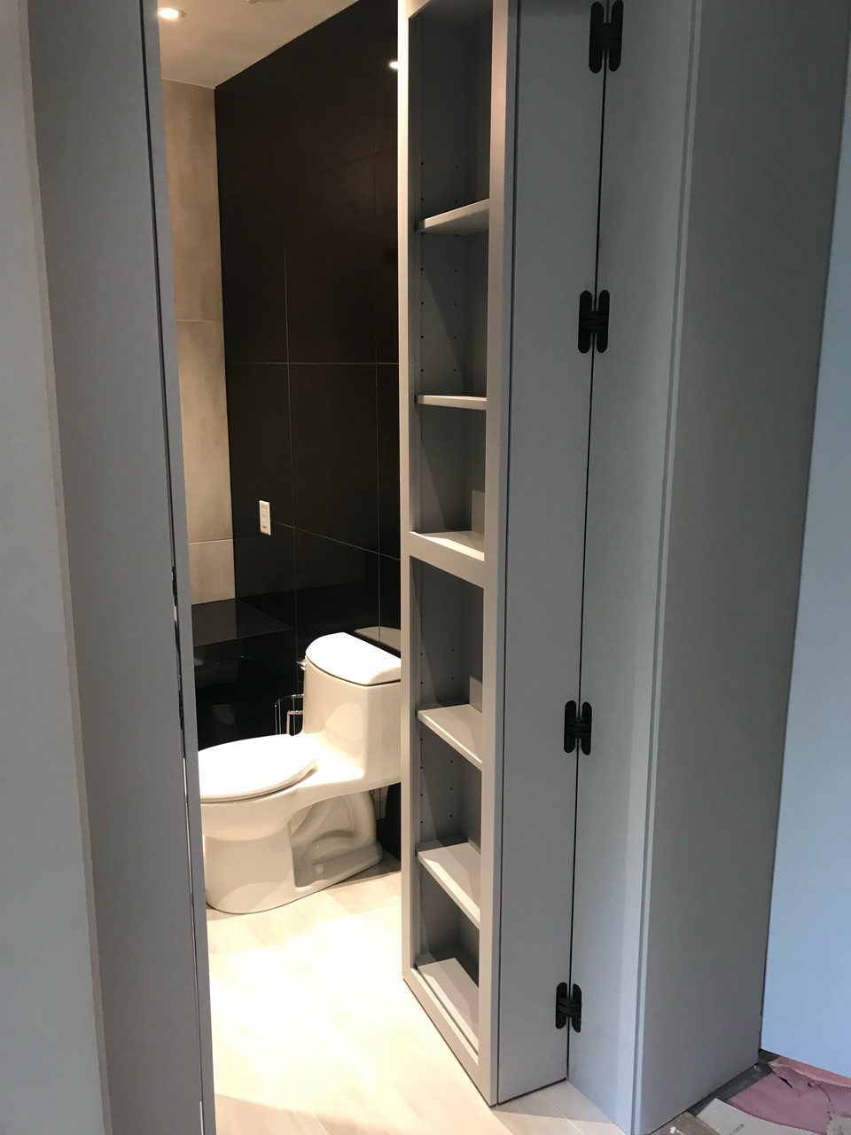 Customized Door with Shelving
