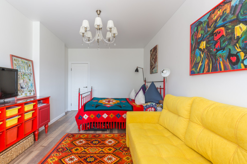 Этническая спальня-гостиная 18 кв.