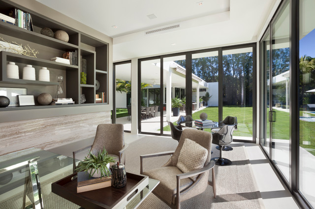 Reinterpreted Mid-Century midcentury-home-office